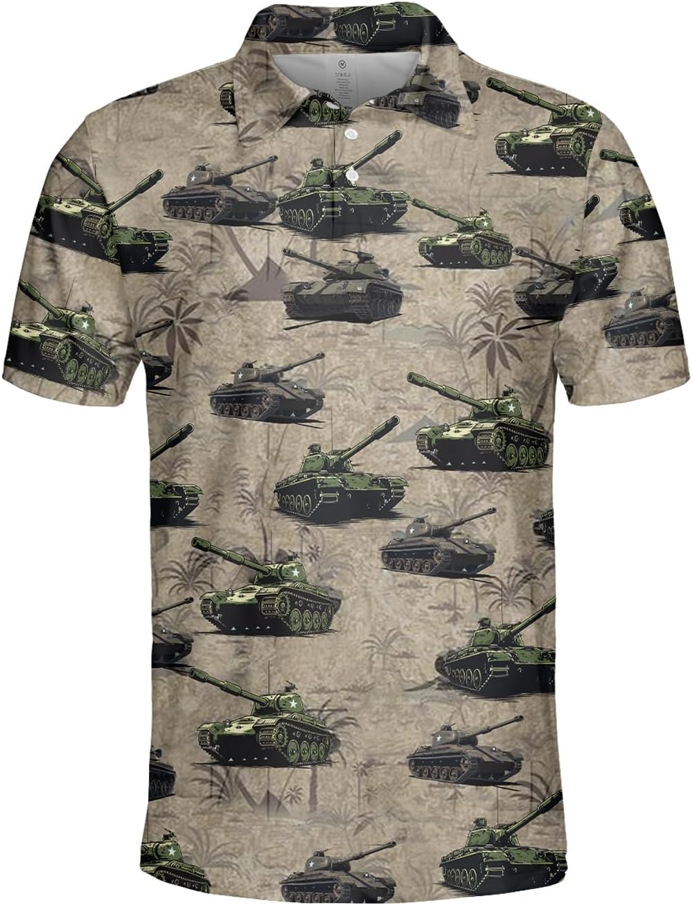 Tank Short Sleeve Military Polo - NEWCHEERS!