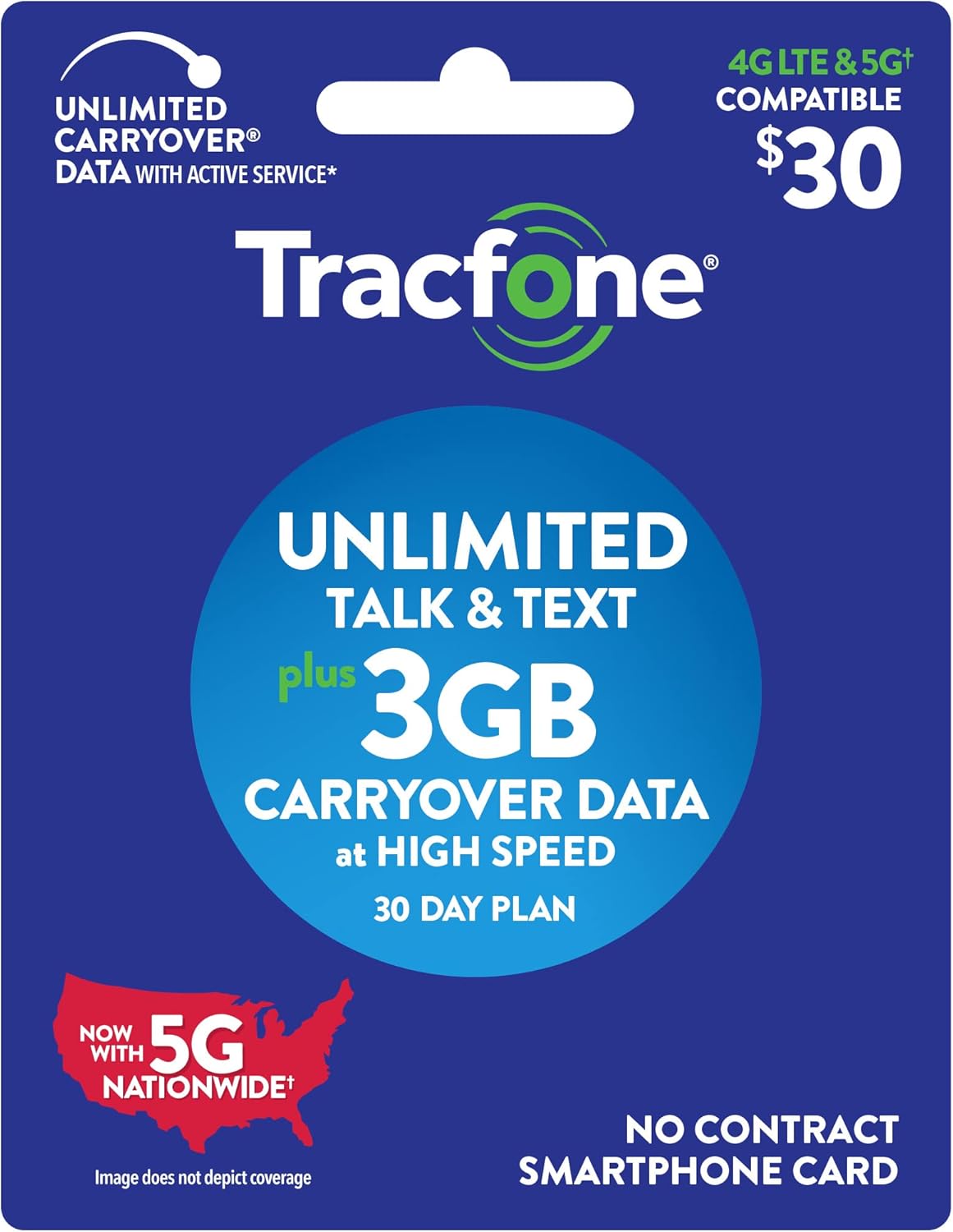 New Tracfone $30 Unlimited Talk, Text, and 3GB Data Plan