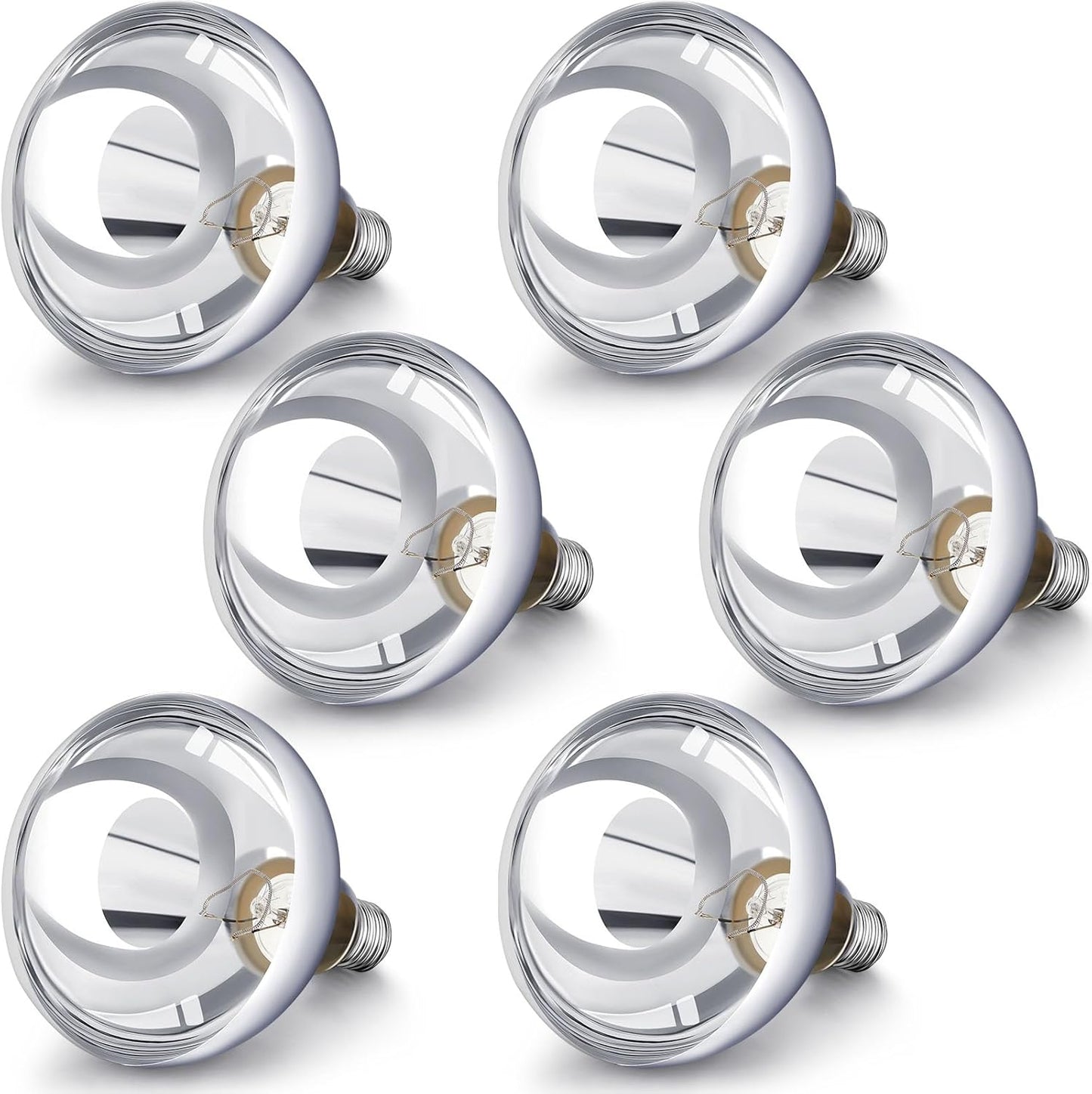 VIHOSE 6 Pack 250 Watt Heat Lamp Bulbs for Reptiles and Pets