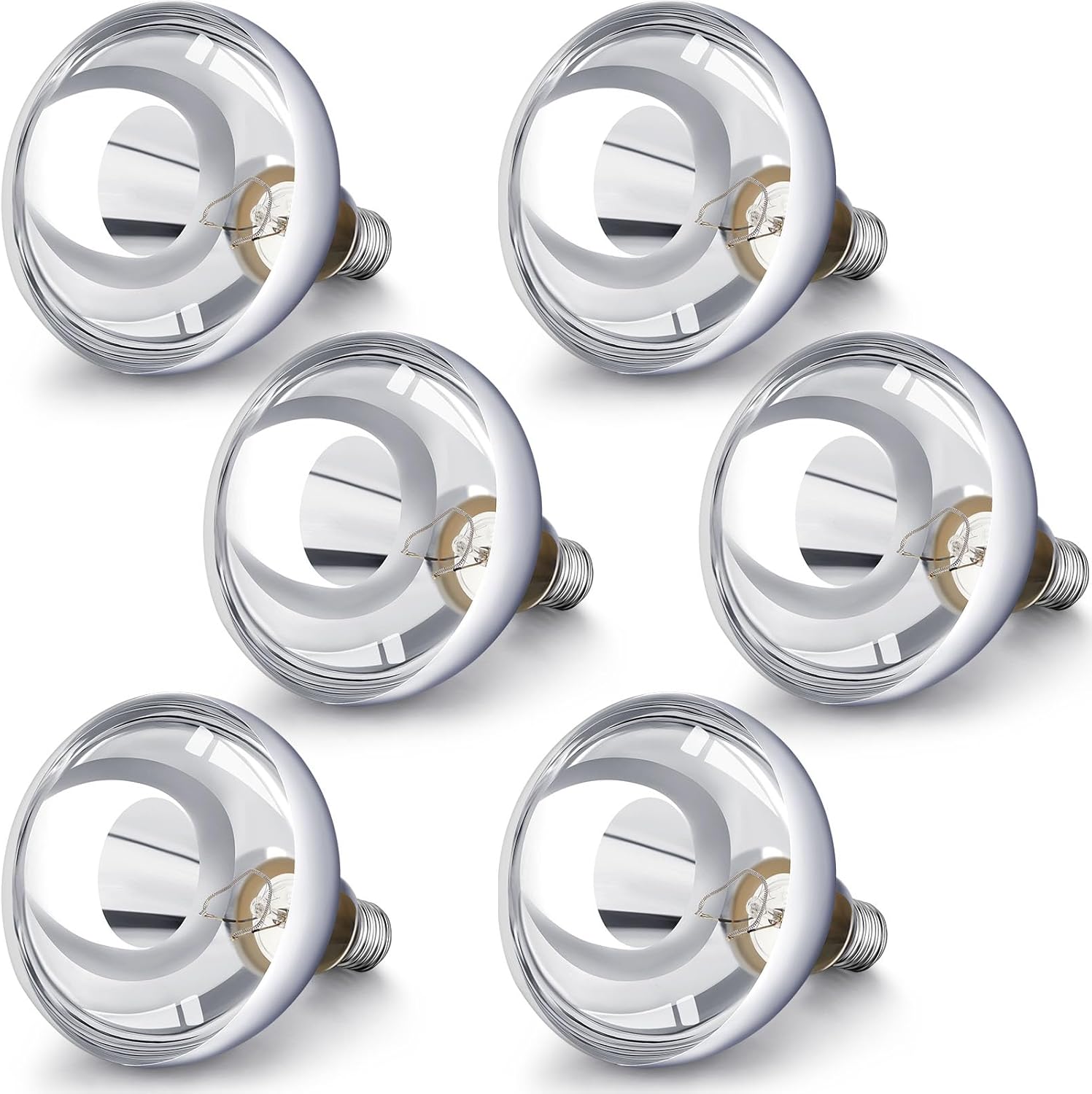 VIHOSE 6 Pack 250 Watt Heat Lamp Bulbs for Reptiles and Pets