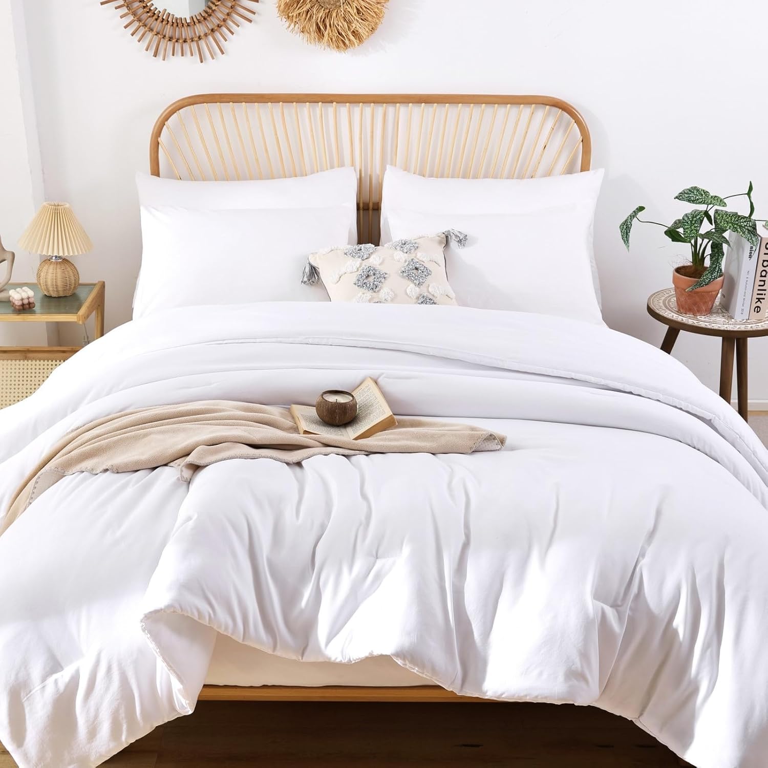 ROSGONIA Oversized Queen Comforter Set for Cozy Sleep Experience