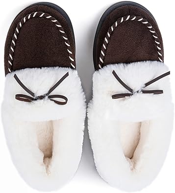 RockDove Women's Trapper Moc Memory Foam Slipper for Comfort