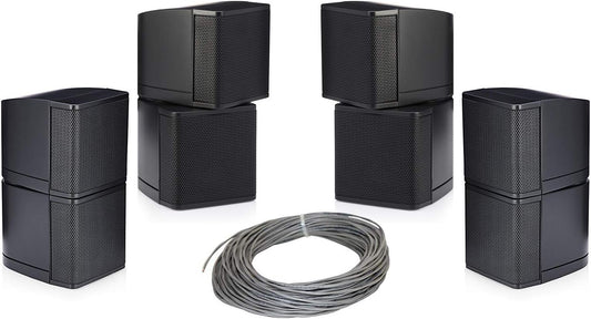 Pure Resonance Audio MC2.5B Mini Cube Speaker Bundle for Home
