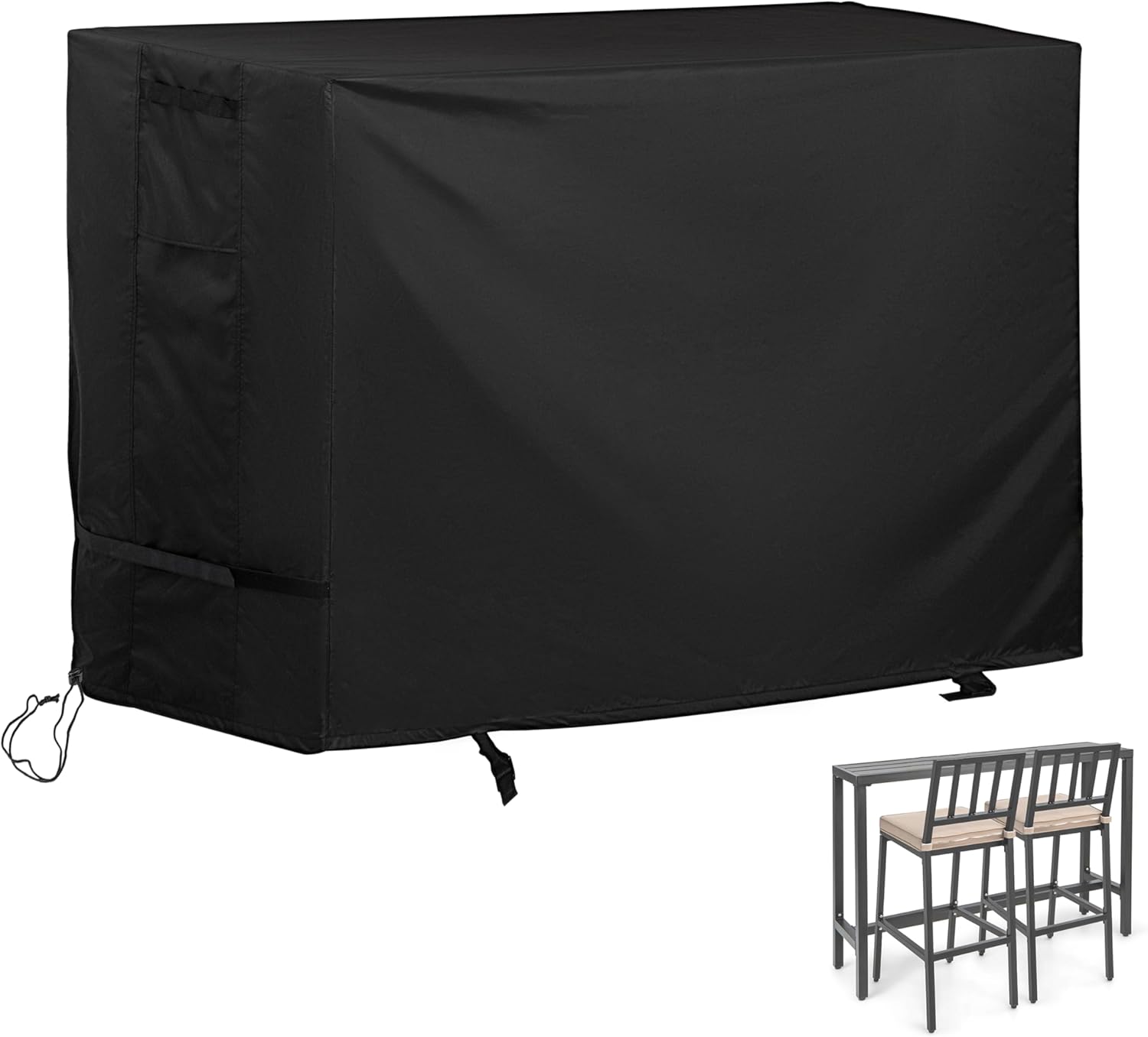 Patio Bar Table Set Cover for 55in High Top Outdoor Set