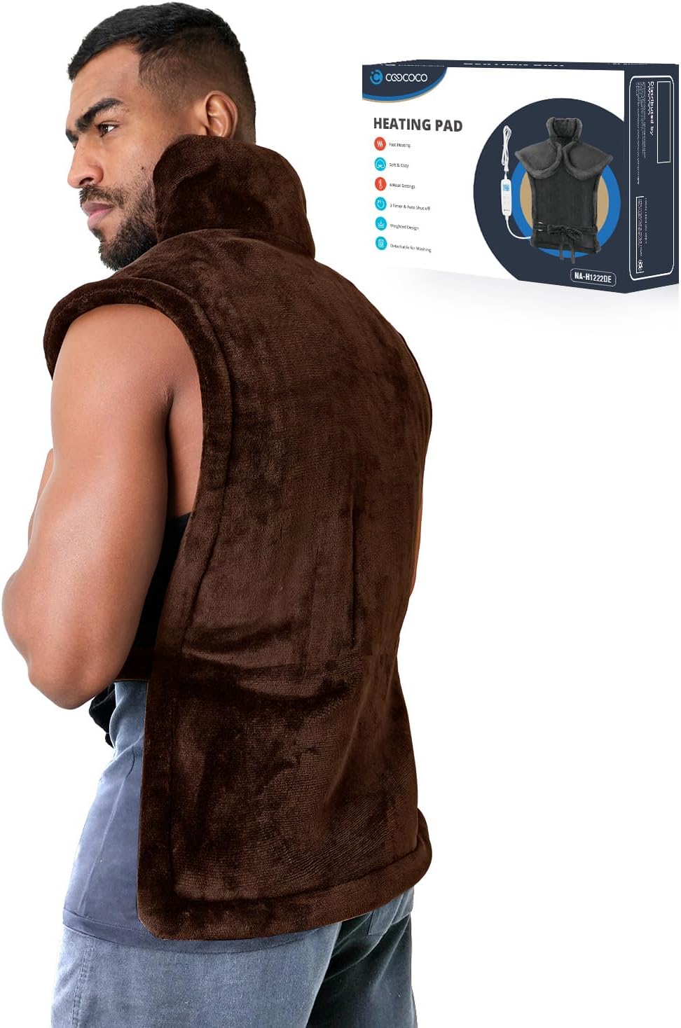 CooCoCo XXL Large Full Body Heating Pad for Pain Relief