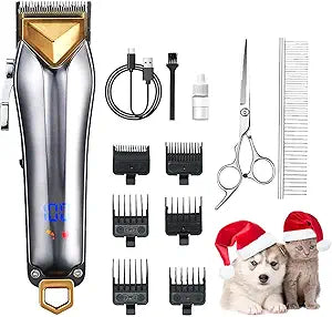 Dog Clippers for Grooming Low Noise Professional Pet Grooming Kit