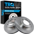 TRQ Front Brake Rotors Set Vented Compatible with 2003-2009 Lexus