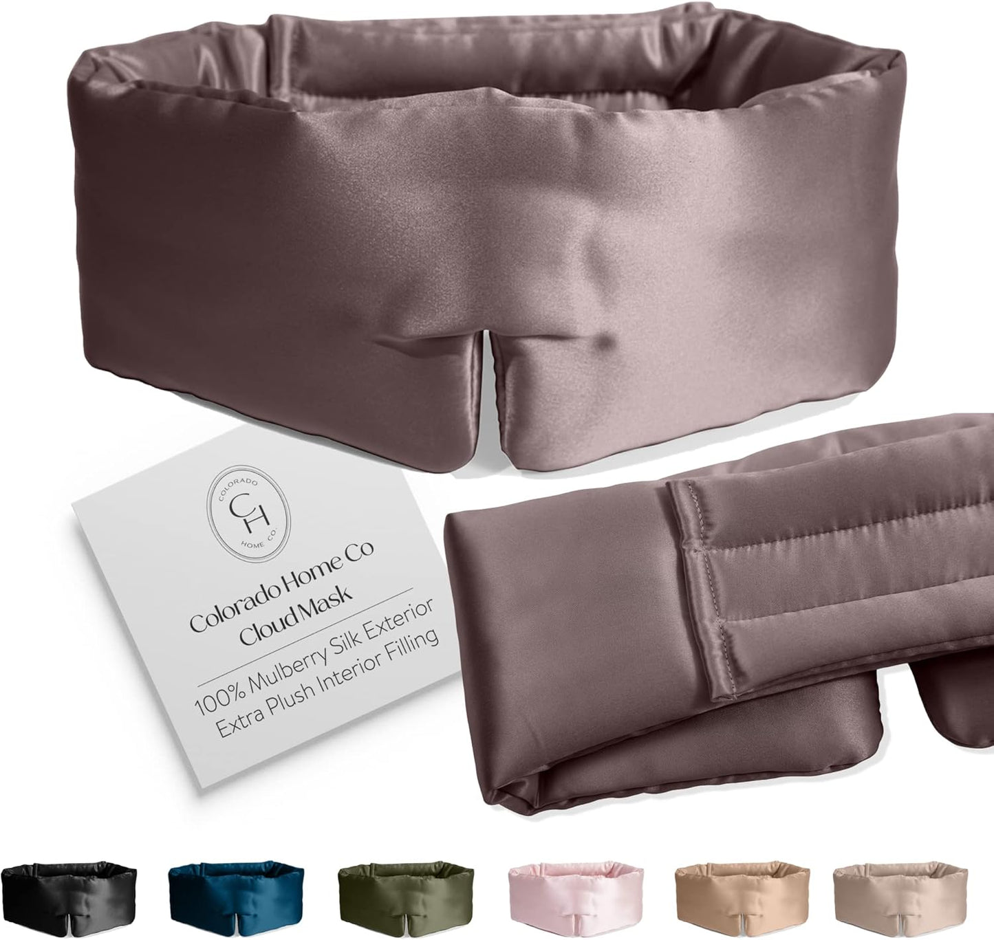 Cozy Silk Eye Mask for Side Sleepers & Travel - Blackout Comfort