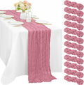 Dusty Rose Cheesecloth Table Runner 10FT Pink Runner - Wedding Decor