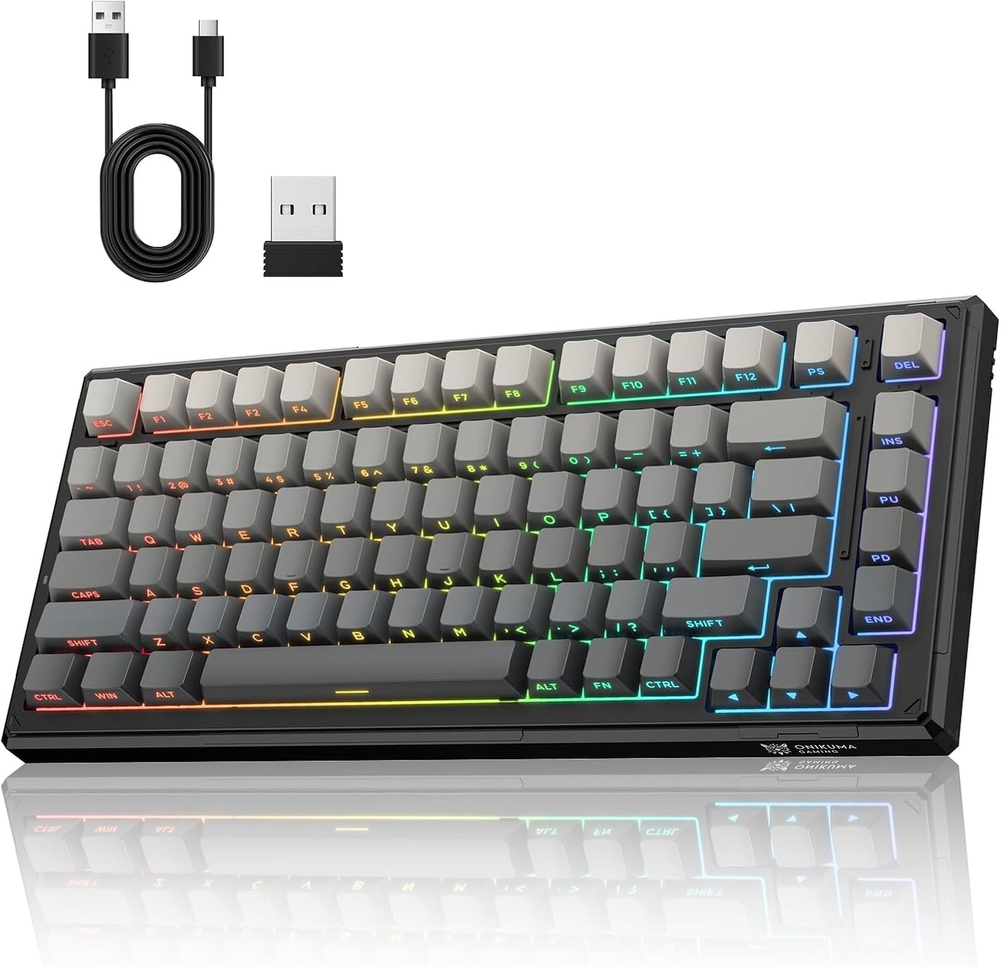 Wireless Gaming Keyboards with Gasket Design and RGB Backlit
