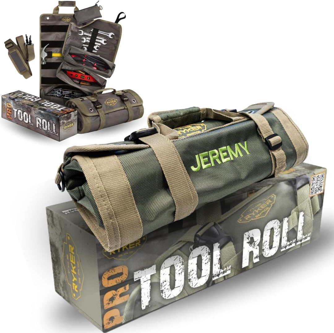 Ryker PRO Roll Up Tool Bag Organizer for Mechanics and Hobbyists