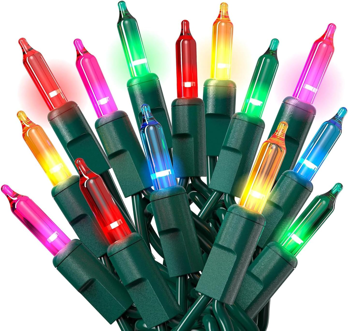PREXTEX 500 Ct Multi-Color Christmas Tree Lights for Holiday Cheer