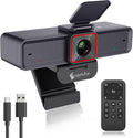 Angetube 4K AI Webcam with Dual Noise-Cancelling Microphones