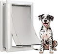 Large Dog Door for Exterior Doors 12.2in x 18in - Heavy Duty Double