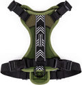 Wilderdog Lightweight Dog Harness with Reflective Straps - Olive