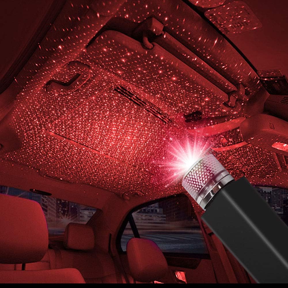 LED Car Star Projector Light - Romantic Night Sky Ambiance!