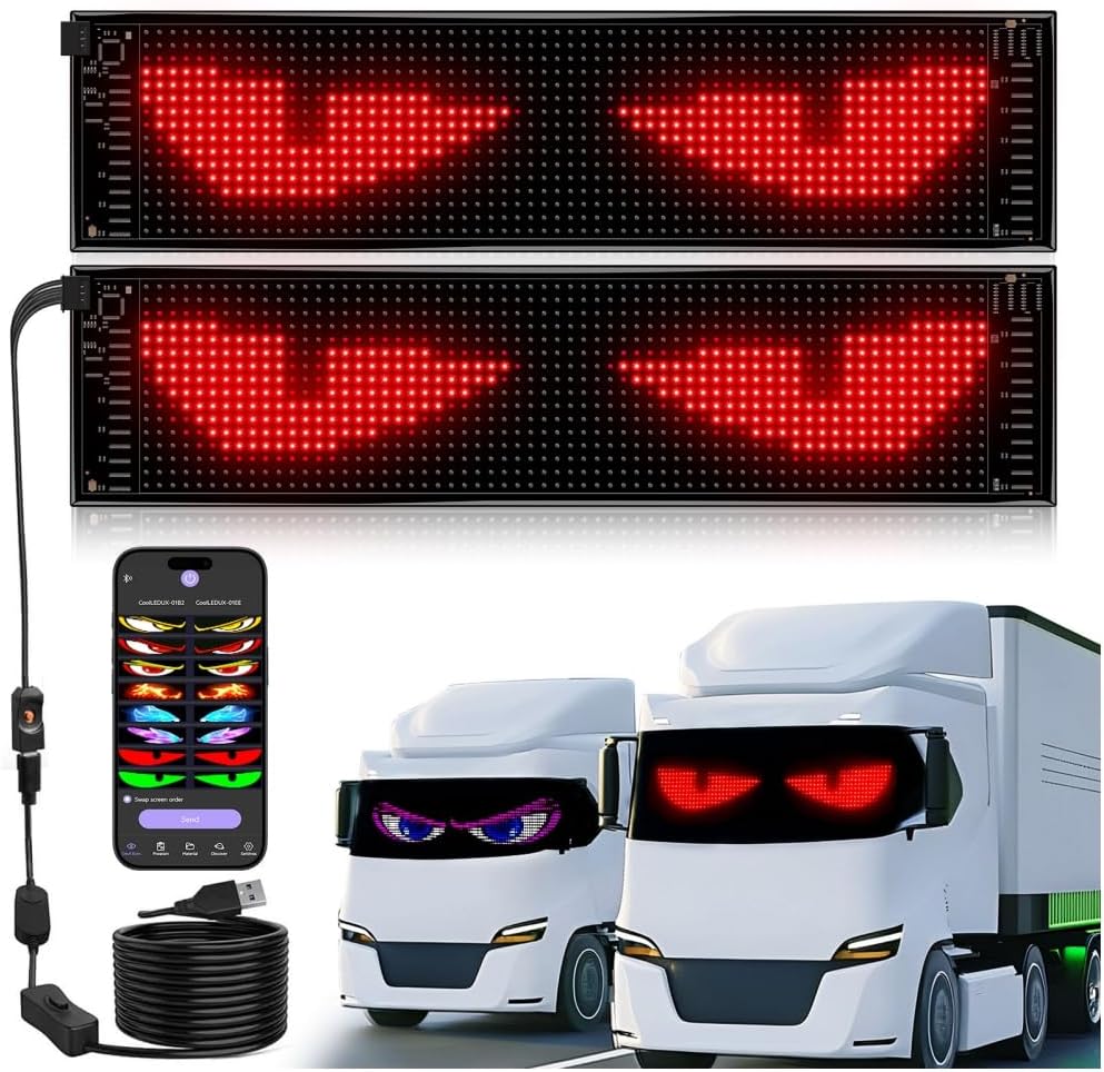 Multifunctional Bright Devil Eyes for Cars Windshield - 23in x 5in