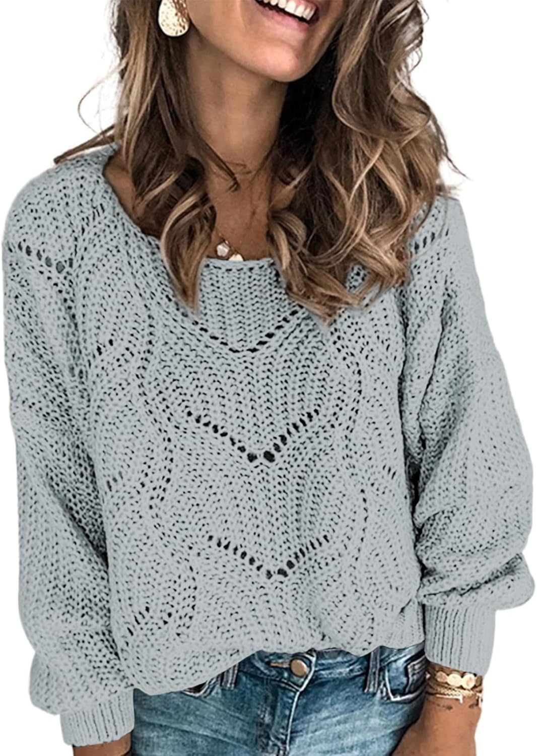 Dokotoo Womens Sweaters 2025 Cute Elegant Long Sleeve Pullover