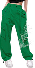 Parachute Cargo Pants Girls & Women Baggy Y2K Rave Pants - Waterproof
