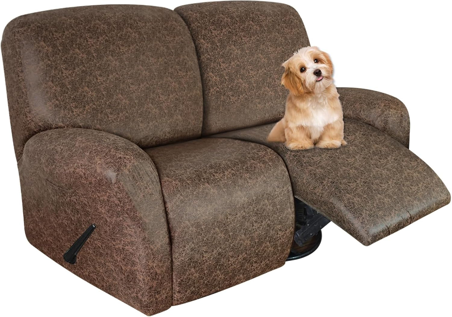 Molasofa Loveseat Recliner Slipcover - Stretch Leather Protector