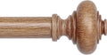 Wood Curtain Rods for Windows 72 to 144 in - Heavy Duty Rustic Rod