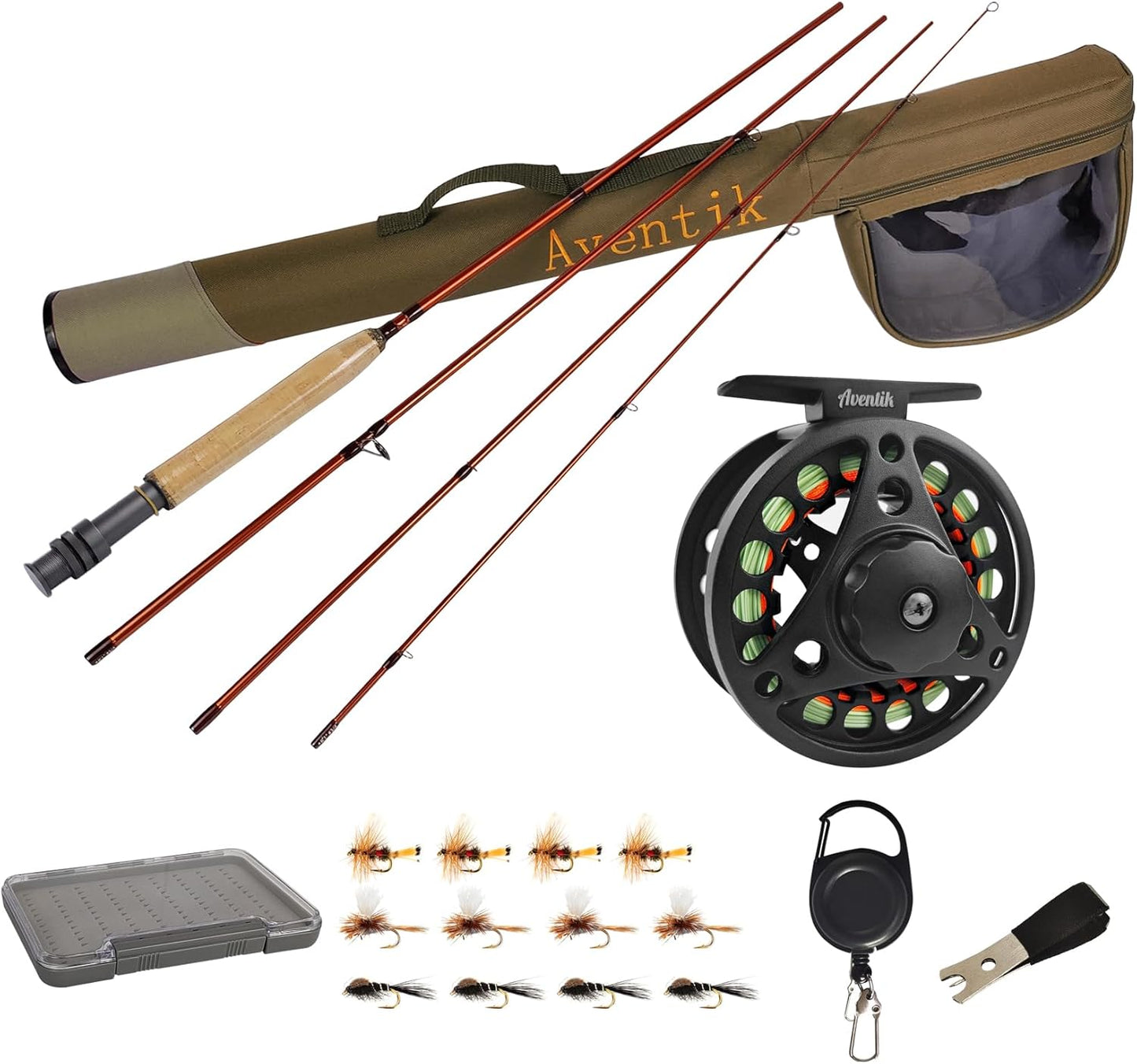 Aventik Extreme Fly Fishing Combo Kit for Beginners and Pros