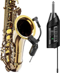 Wireless Saxophone Microphone System - Clip-On Instrument Mic with 196