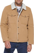 Levi's Men's Corduroy Sherpa Lined Trucker Jacket - Warm, Lightweight