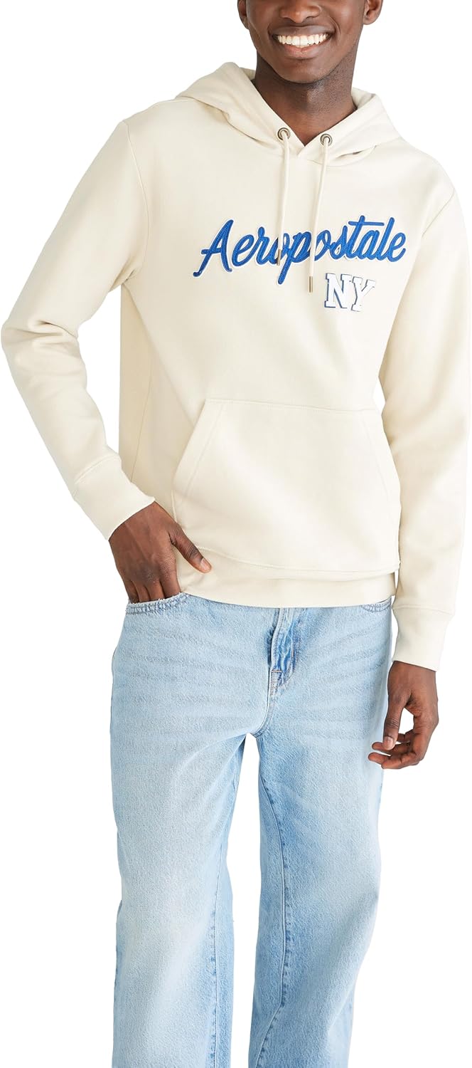 AEROPOSTALE Men's Logo Popover Hoodie - Comfort & Style