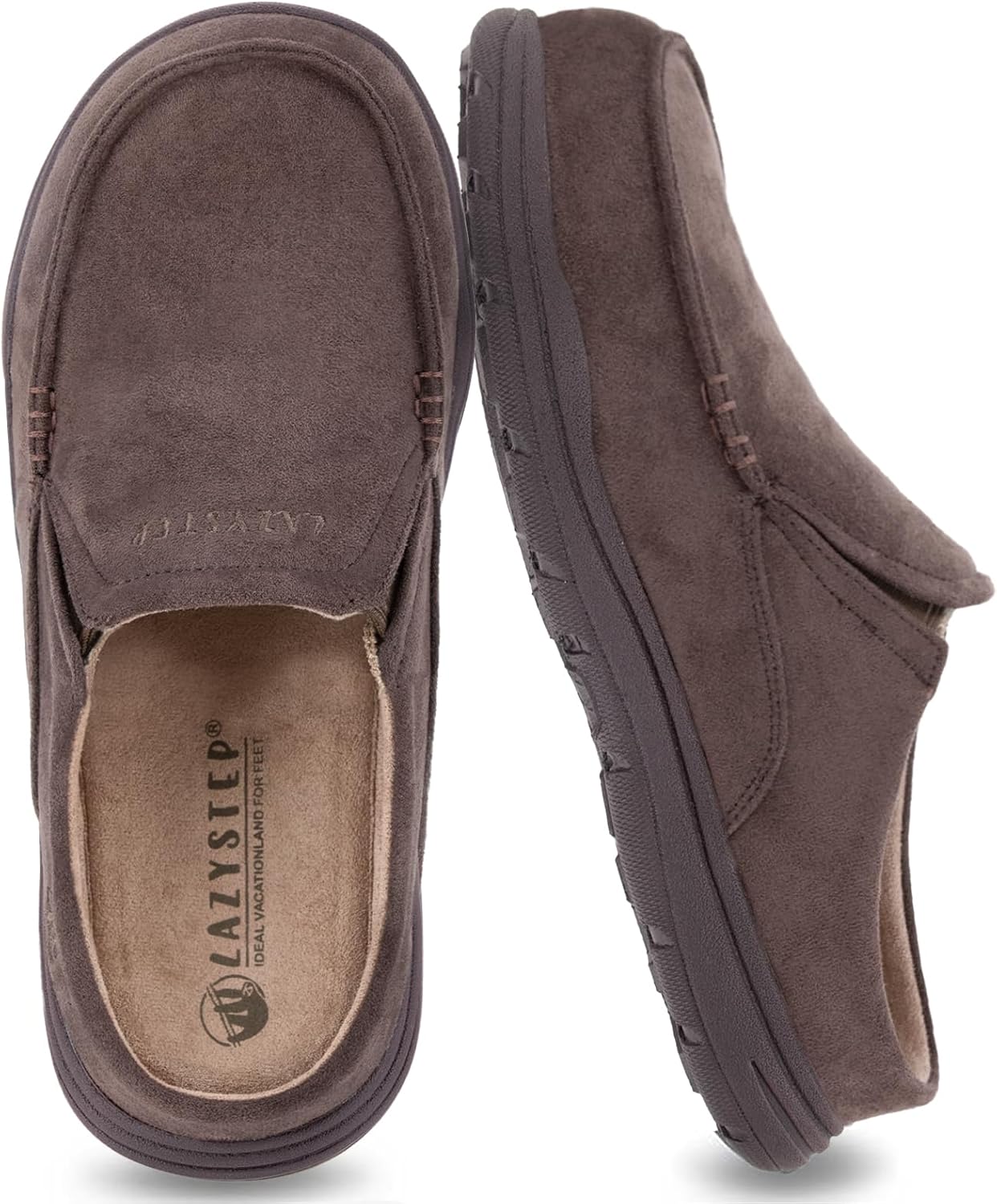 LazyStep Men's McCoy Cushioned Clog Slipper for Comfort