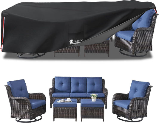 Outdoor Furniture Covers Waterproof for 5 PCS Sets Protection