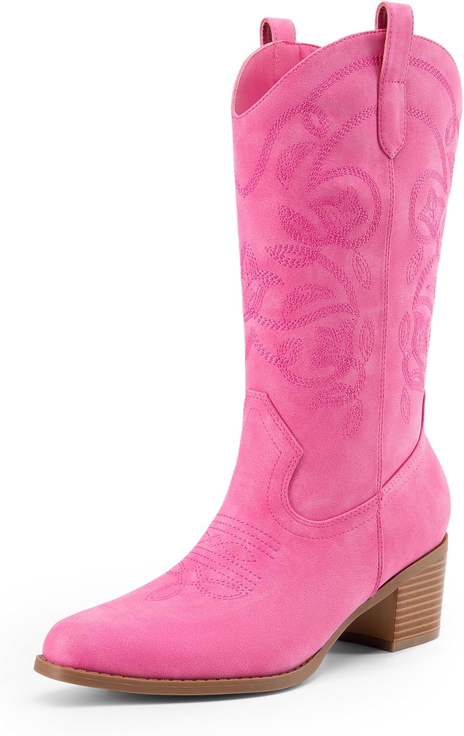 DREAM PAIRS Cowboy Boots for Women with Stylish Embroidery