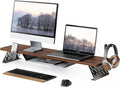 Fenge Dual Monitor Stand 42.5 in Monitor Riser - Dual Tier Desk Shelf