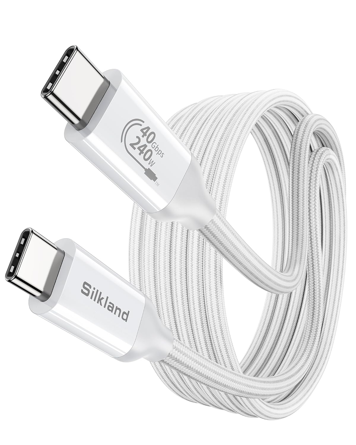 Silkland USB 4 Cable for Thunderbolt 4 - 40Gbps Data Sync