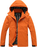 OTU Men's Lightweight Waterproof Hooded Rain Jacket for Hiking
