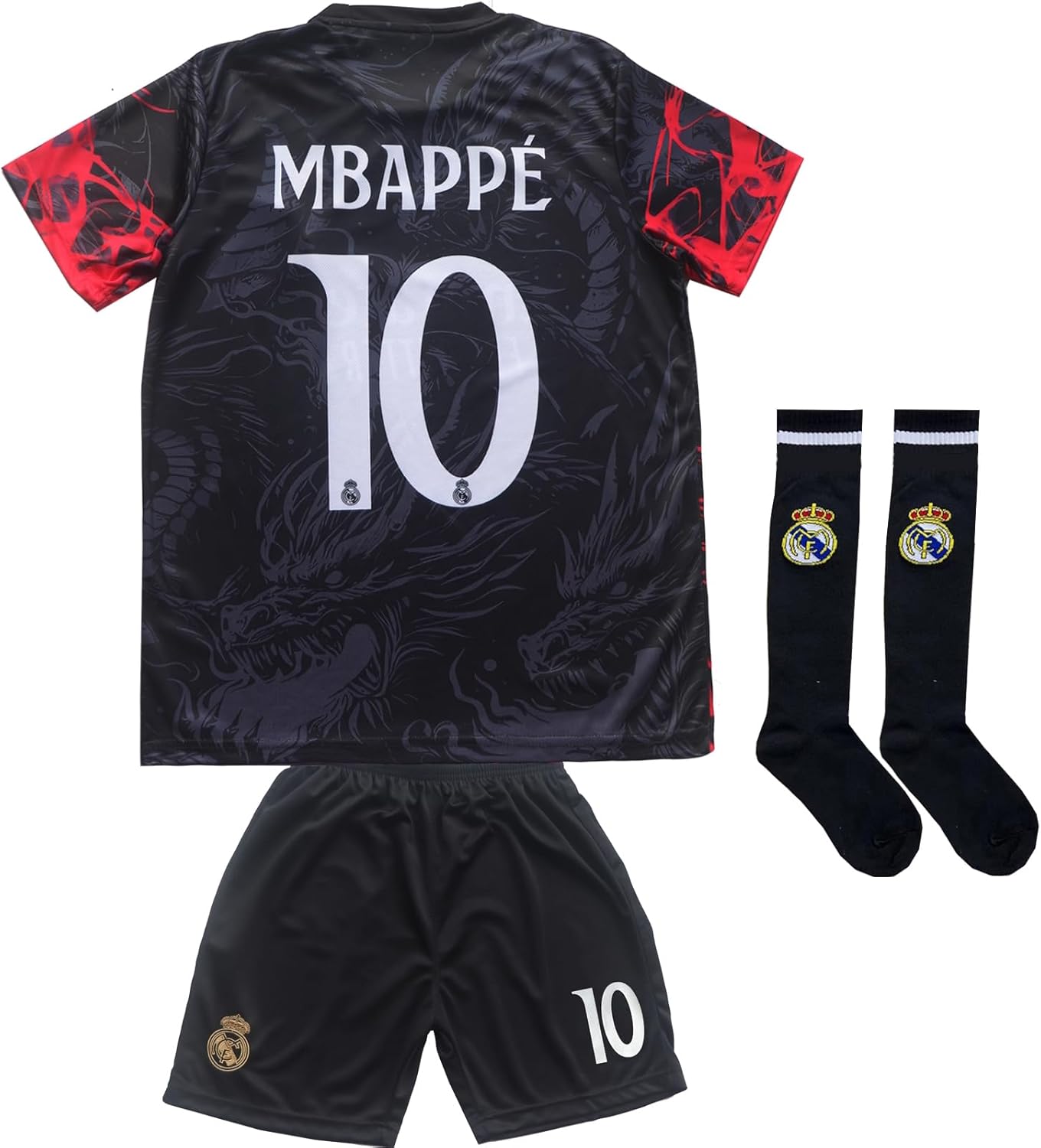 Pitch and Trek Mbappe Madrid #10 Special Dragon Jersey Set