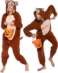 Slim Fit Adult Onesie - Plush Animal Costume for Fun Nights