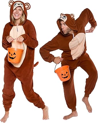Slim Fit Adult Onesie - Plush Animal Costume for Fun Nights
