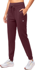 Fleece Lined High Waisted Joggers for Women - Warm