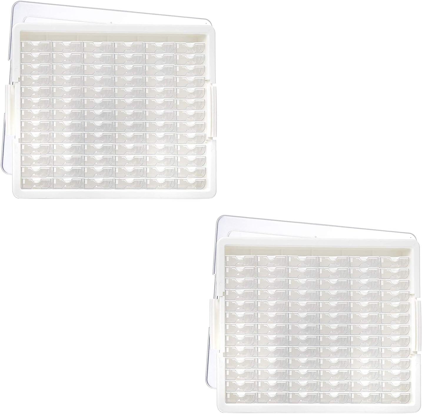 82 Piece Stackable Bead Storage Containers for Craft Supplies
