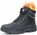 ANGRYRAM Winter Steel Toe Boots for Men Women Comfortable Warm