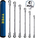 Extra Long Flex Head Ratcheting Wrench Set 8-19mm - Long Reach Torque