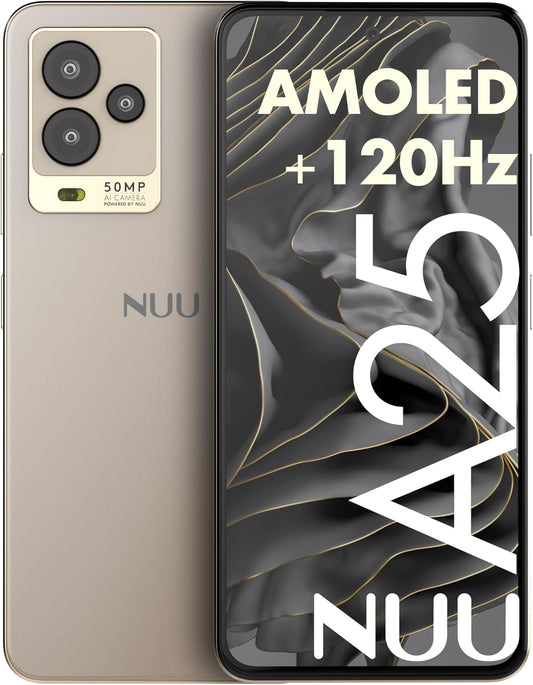 NUU A25 AMOLED 120Hz 6.7in Phone for Gaming and Travel