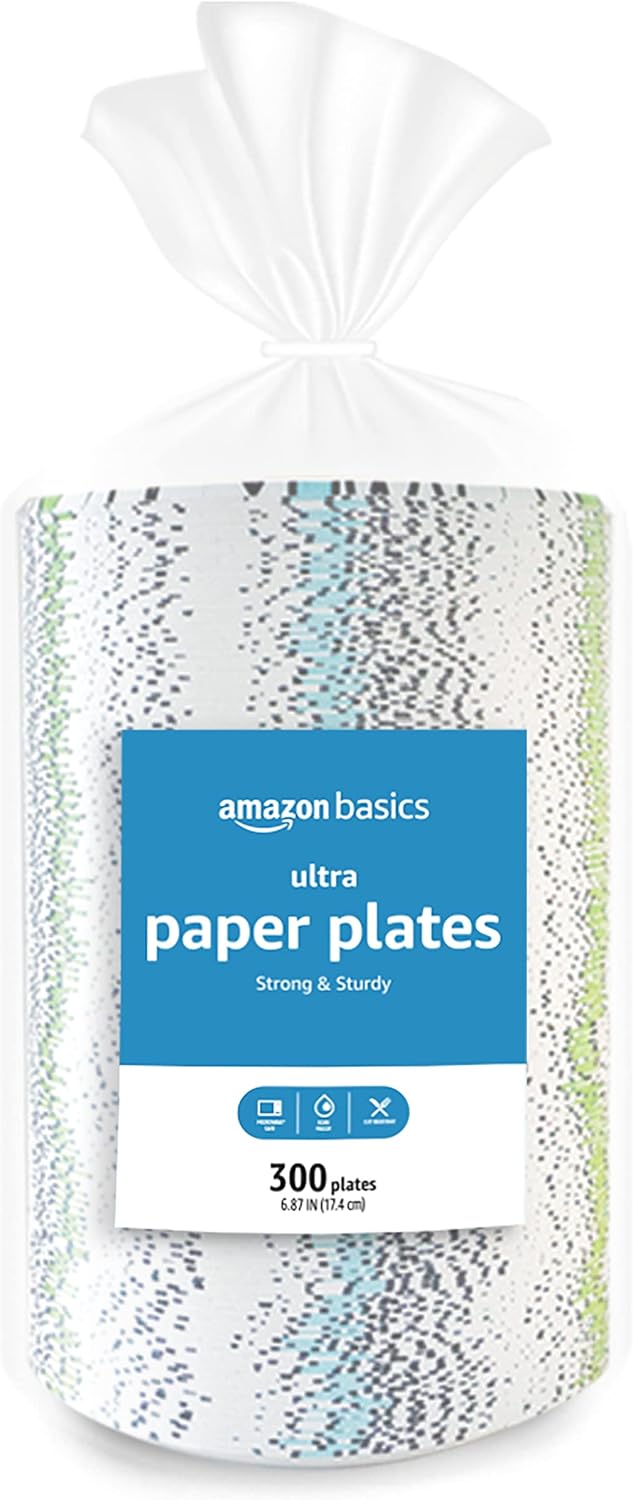 Ultra Paper Plates 6.87 Inch Disposable 600 Count for Parties