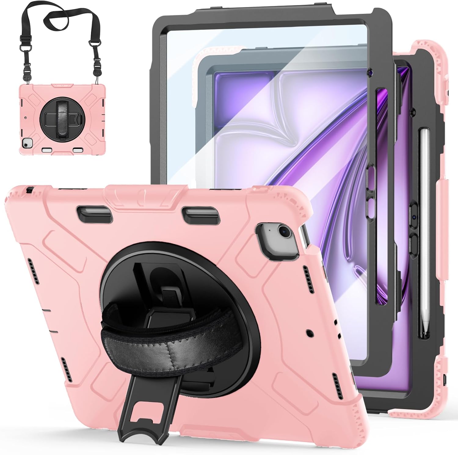 Shockproof Case for iPad Air 13 Inch with Screen Protector