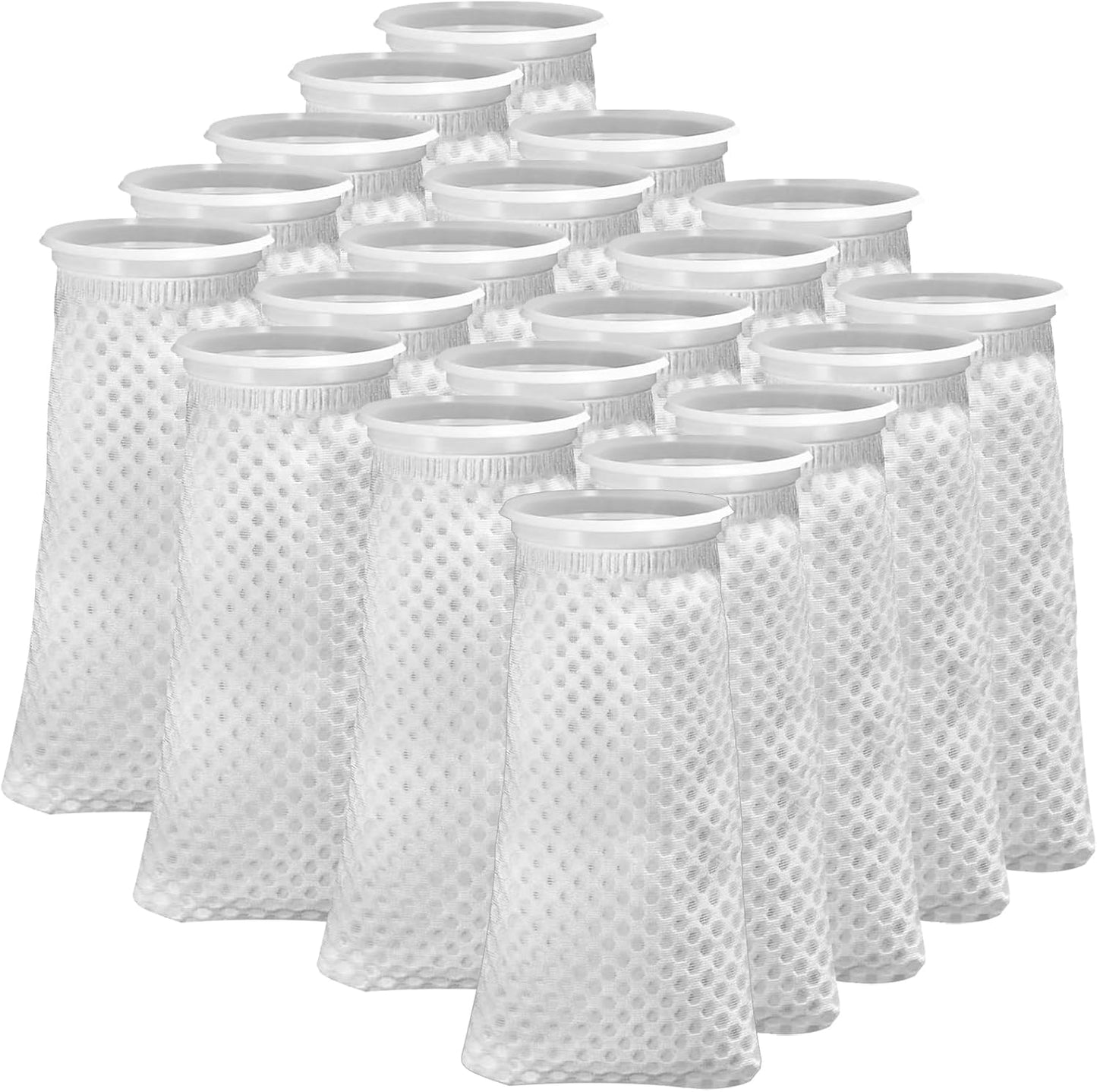 20 Pack 4 Inch Honeycomb Filter Socks for Fish Tank Clarity