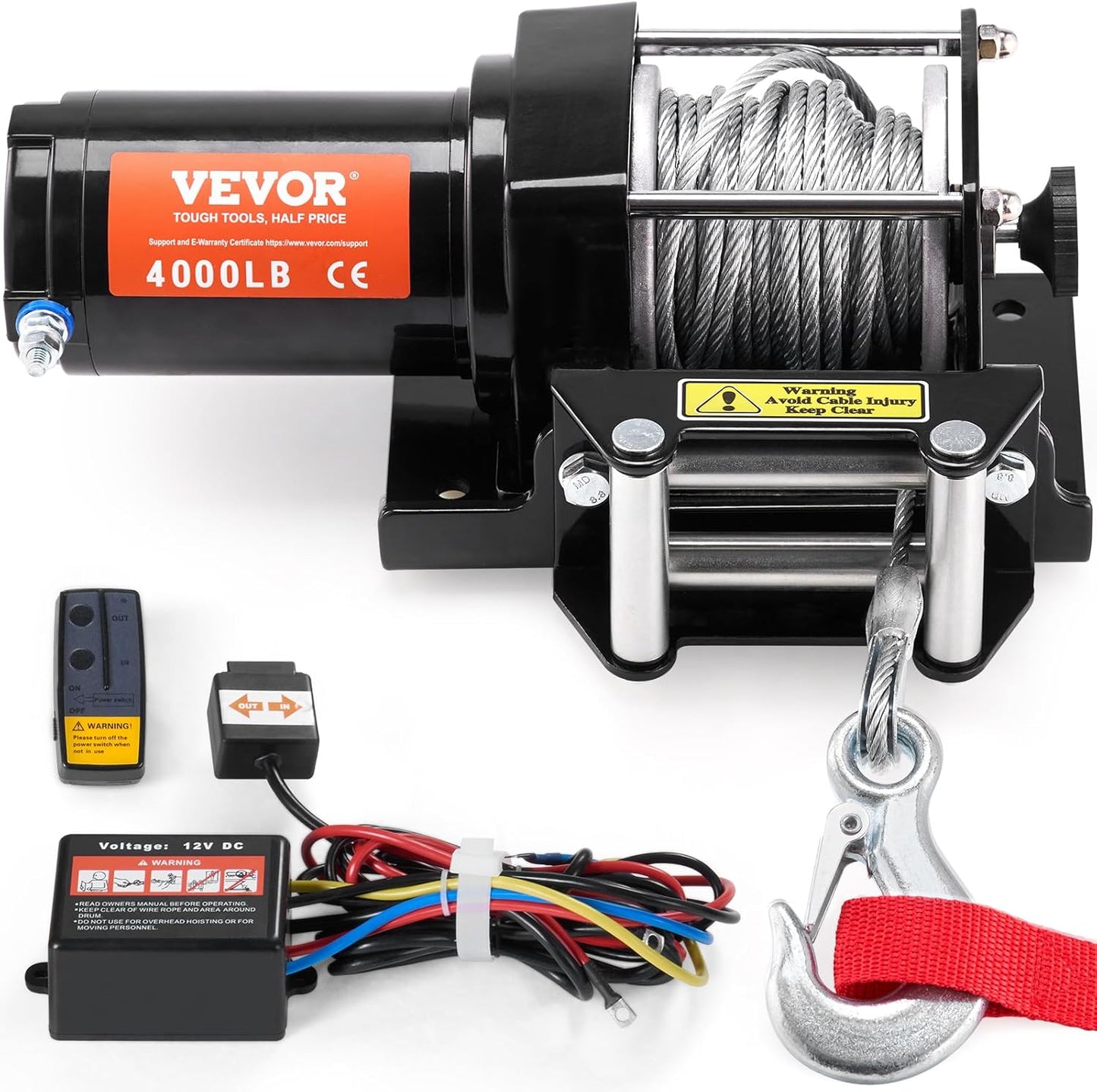 VEVOR Electric Winch for ATV/UTV with 4000 lb Capacity