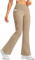 Women's Fleece Lined Flare Hiking Pants - Water Resistant Warm