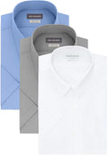 Van Heusen Men's Short Sleeve Dress Shirt Regular Fit (Style ZQCW)