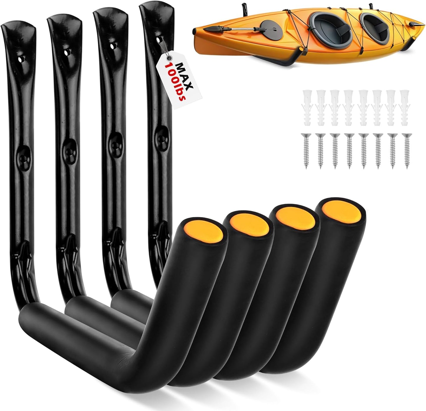 SEDY 15 Heavy Duty Garage Storage Hooks - 100 lbs Capacity